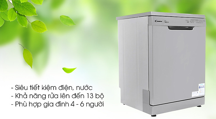 Máy rửa chén Candy CDP 1LS39X/T 2150W - Tiết kiệm điện