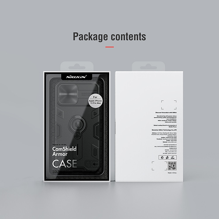 Ốp Lưng Nillkin CamShield Armor Cho iPhone 13 / 13 Pro / iPhone 13 Pro Max - Hàng Nhập Khẩu