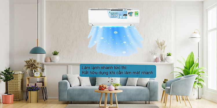 Chế độ làm lạnh nhanh mang đến bầu không khí mát lạnh trong thời gian ngắn