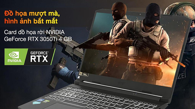 Acer Nitro 5 Gaming AN515 57 720A i7 11800H (NH.QEQSV.004) - Card đồ hoạ