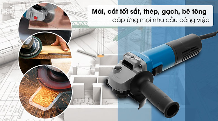Máy mài góc Luxter Wm66107 750W - Làm việc trên nhiều vật liệu