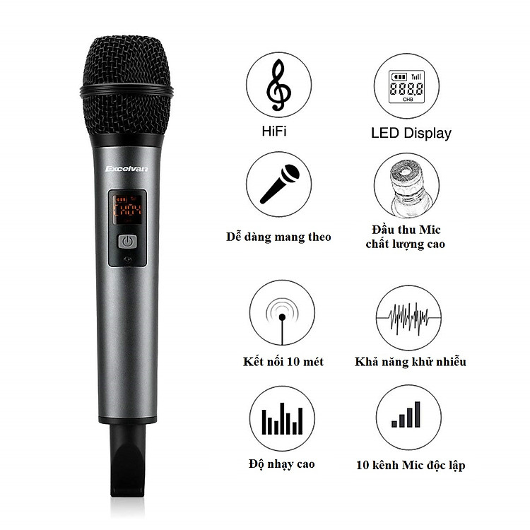 Micro Excelvan K18V dễ dàng sử dụng, tiện lợi