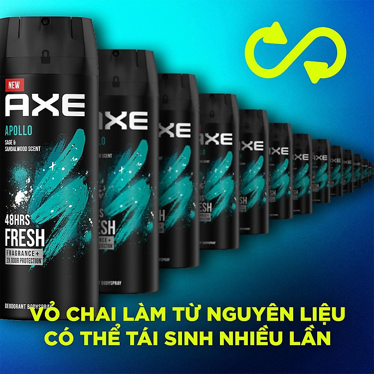 Axe Apollo Sage and Sandalwood Scent Deodorant Bodyspray 135ml