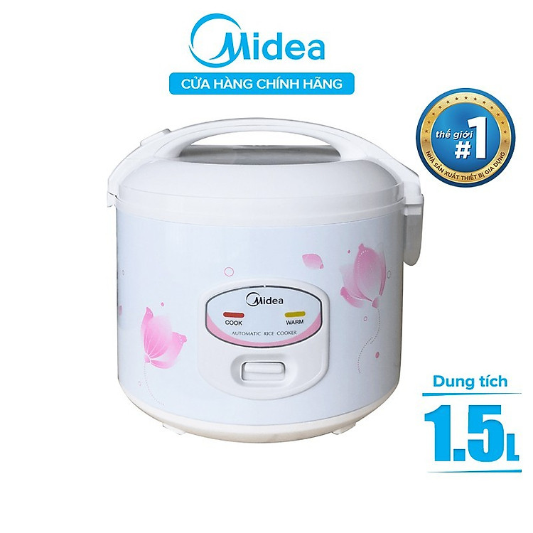 Nồi cơm điện Midea 1.5 Lít MR-CM1531 Bảng điều khiển tiếng Việt