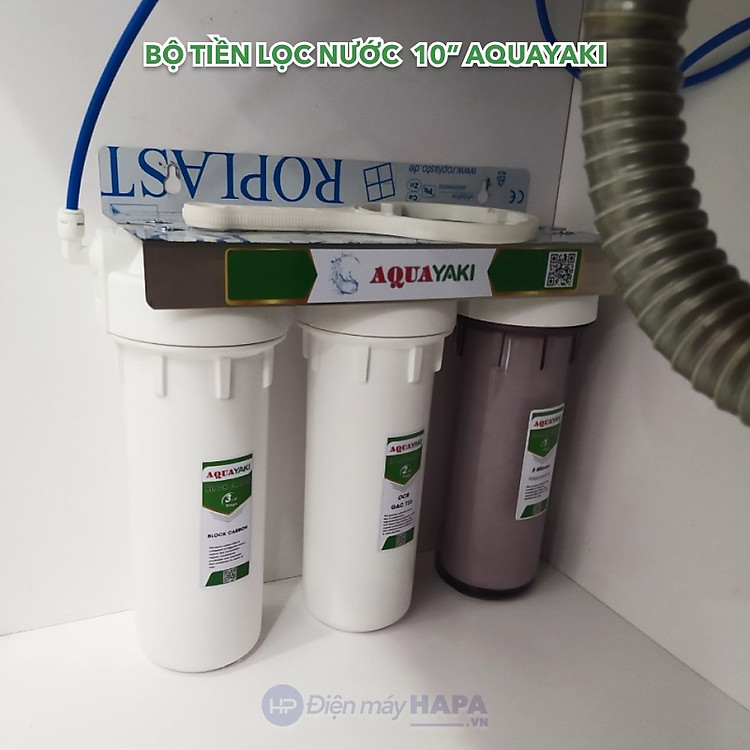 Bộ 3 Cốc Tiền Lọc AQUAYAKI Kèm Lõi Lọc 10 Inch - Hàng Chính Hãng - 06