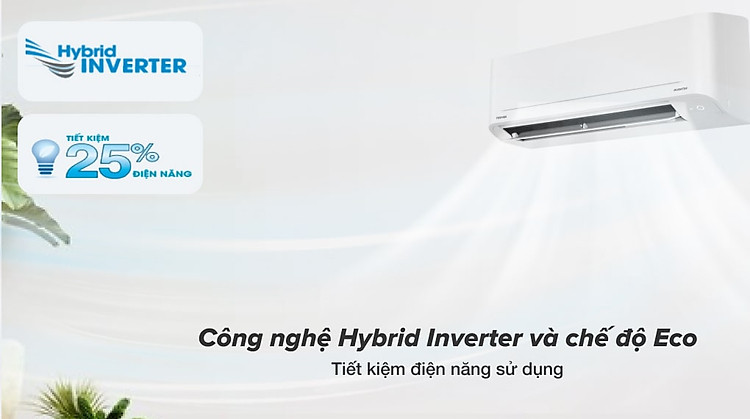Máy lạnh Toshiba 1.5 HP Inverter RAS-H13C4KCVG-V - Chế độ tiết kiệm điện