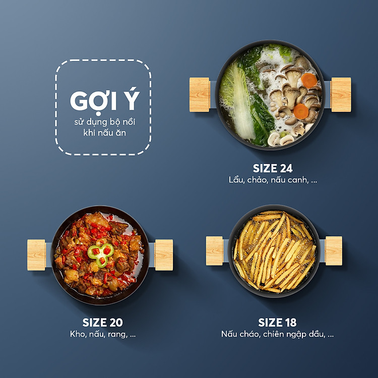 Nồi chống dính vân gỗ Elmich Nature EL-5206MG 14 El 5206mg Profile 13