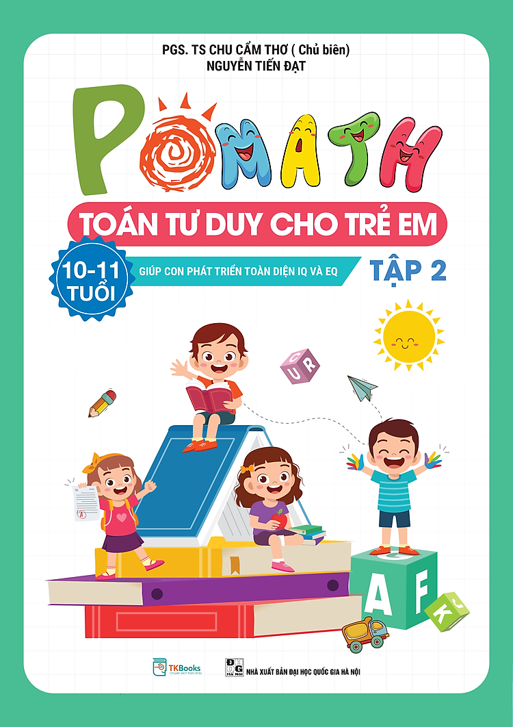 Combo POMath – Toán tư duy cho trẻ em 10 – 11 tuổi (Tập 1 + 2)