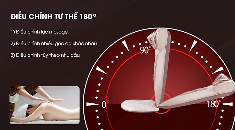 đệm massage okia emove pro kwh922 - mát xa vai gáy, lưng, mông 2