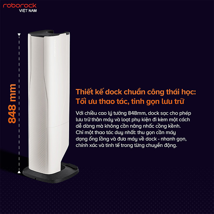 Máy hút bụi cầm tay Roborock H60 Hub Pro - Bản Quốc Tế 3