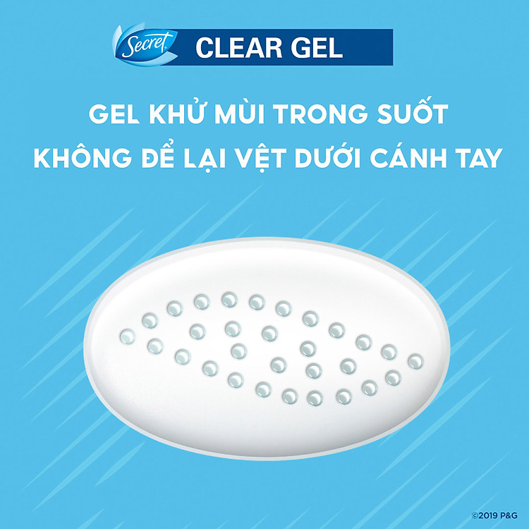 Gel Khử Mùi Secret Clear Gel Antiperspirant and Deodorant 73g không để lại vệt trên cánh tay