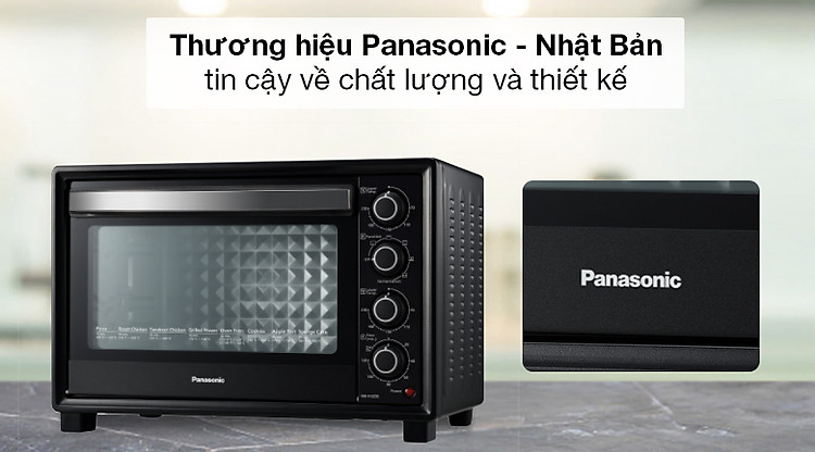 Lò nướng Panasonic NB-H3203KRA 32 lít - Thương hiệu Panasonic - Nhật Bản đảm bảo chất lượng, uy tín