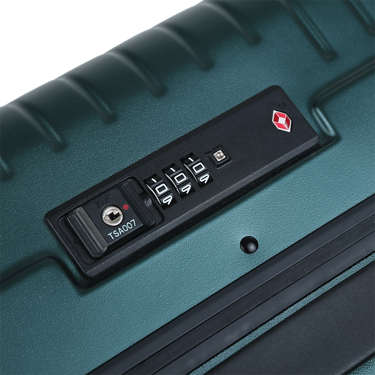 Vali kéo nhựa Sakos Mastery (khung nhôm) xanh lá