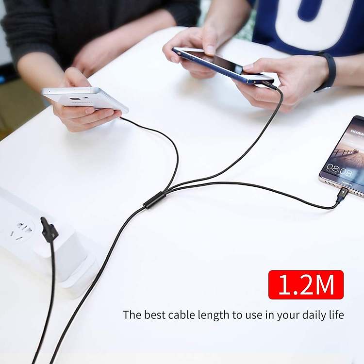 Dây cáp sạc nhanh 3A 3 in 1 USB-A to Lightning / Type-C / Micro USB hiệu Baseus Rapid Fast Charge Cable