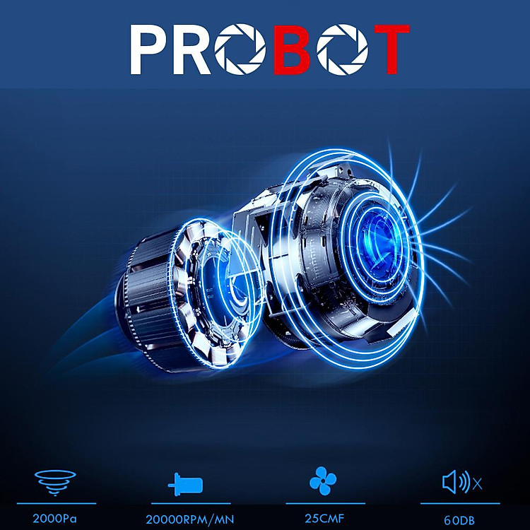 Probot Nelson A8, Robot hút bụi lau nhà WiFi, Alexa