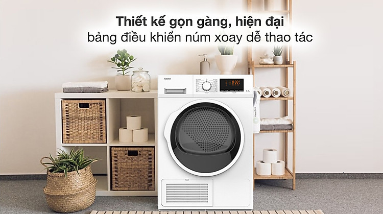 Máy sấy ngưng tụ 8 kg Galanz DC-80S5C - Tổng quan thiết kế