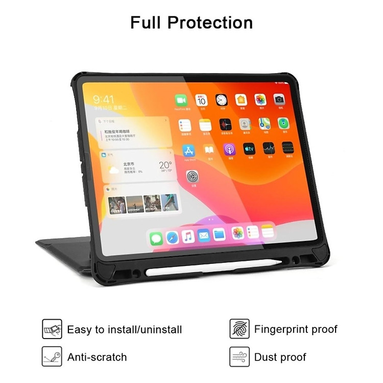 Bao Da Bàn Phím Touchpad Có Thể Tháo Rời Choetech Bh 015 Dành Cho Ipad Pro 12.9inch (hàng Chính Hãng) (14)