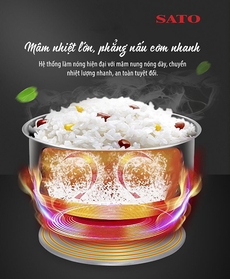 Nồi cơm điện Sato S60-60P 5.6L 4