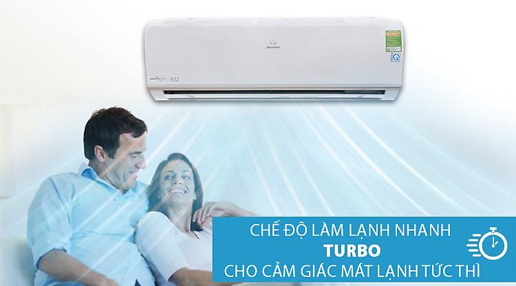 Turbo - Máy lạnh Electrolux Inverter 1.5 HP ESV12CRO-A1 Turbo - Máy lạnh Electrolux Inverter 1.5 HP ESV12CRO-A1