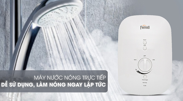 Làm nóng trực tiếp - Máy nước nóng Ferroli Divo SSP 4.5S 4500W