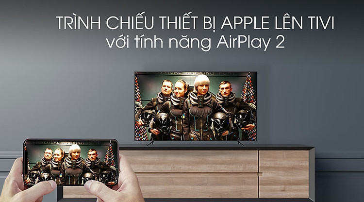 Airplay-Smart Tivi QLED Samsung 4K 55 inch QA55Q70T