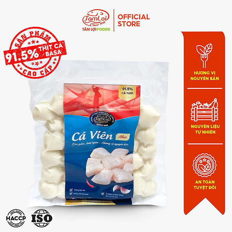 combo 2 gói cá viên tâm lợi 500gr, loại cao cấp - đảm bảo sức khỏe - giao nhanh trong 3h 2