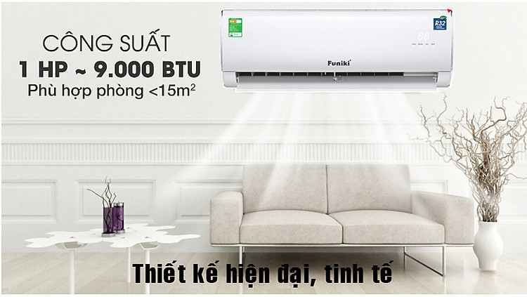 Funiki HSC09MMC, Điều hòa Funiki 9000BTU 1 chiều gas R32