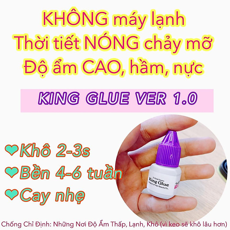 keo nối mi kingglue siêu bền an toàn