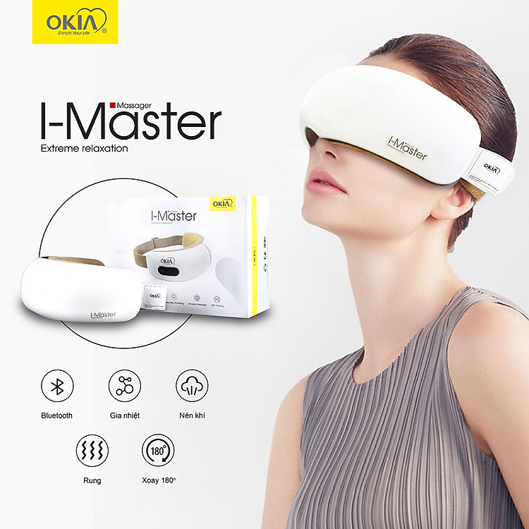 Máy Massage Mắt OKIA I-Master KWH974 - Máy Mát Xa Mắt, Giảm Quầng Thâm, Tăng Lưu Thông Máu, Thư Giãn 1