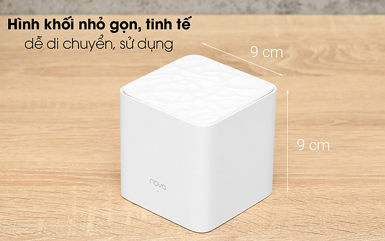 Router Wifi Mesh Chuẩn AC1200 Tenda Nova MW3 - Thiết kế tinh tế, tiện di chuyển và sử dụng