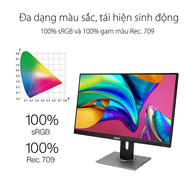 Màn hình Asus ProArt PA248QV đa dạng sắc màu