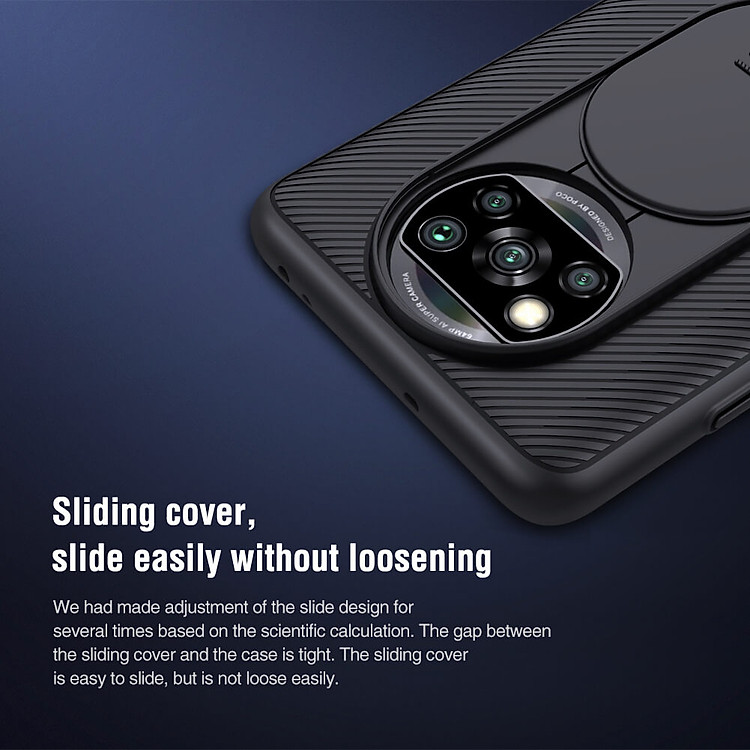 Nillkin CamShield cover case for Xiaomi Pocophone X3 NFC (Poco X3 NFC)