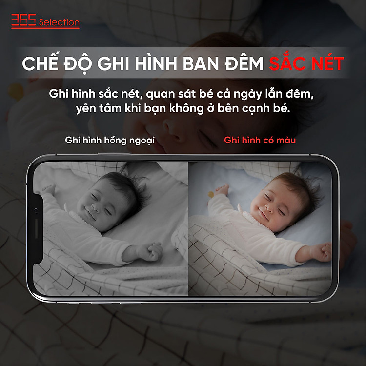 Camera trông trẻ 365 Selection PB1 3MP/2K (Baby Camera 365 Selection PB1 3MP/2K) | Thiết bị nhà thông minh số 1 Thái Lan