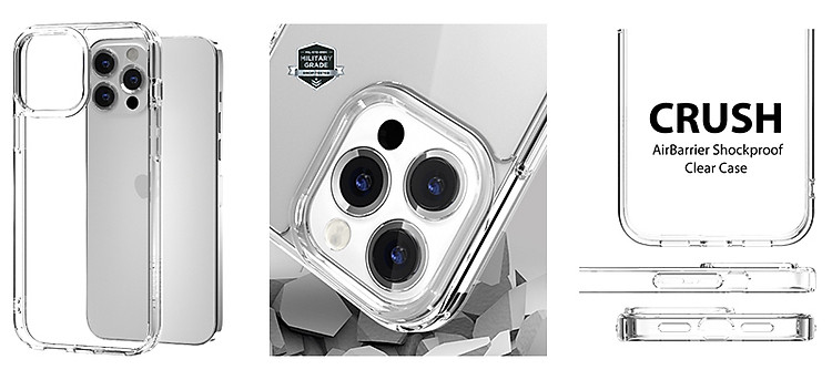 Ốp Switcheasy CRUSH Trong Suốt Chống Ố Vàng Dành Cho iPhone 13/ 13 Pro/ 13 Promax_ Hàng Chính Hãng