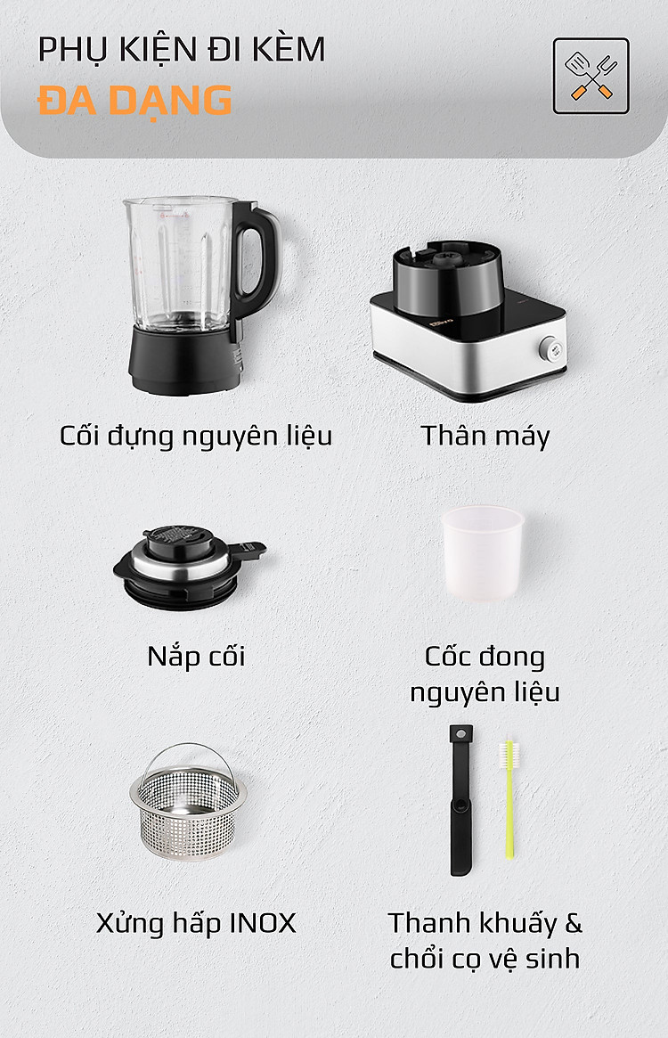 Máy xay nấu cao cấp CB22 Pro -19