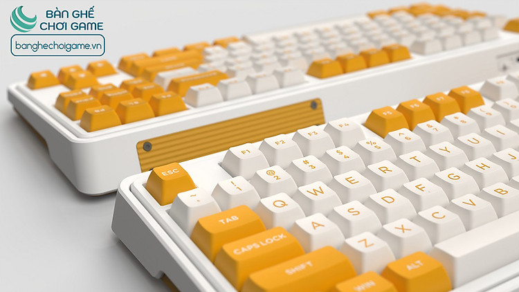 Bàn phím cơ không dây FL-Esports CMK87 Yellow White Kailh Box Switch