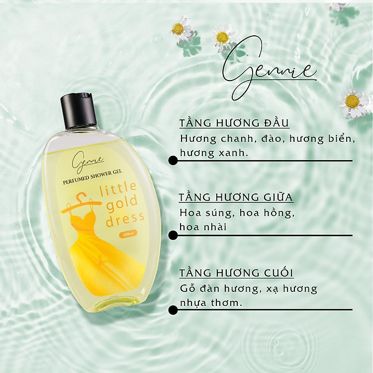 Gennie Little Gold Dress Shower Gel