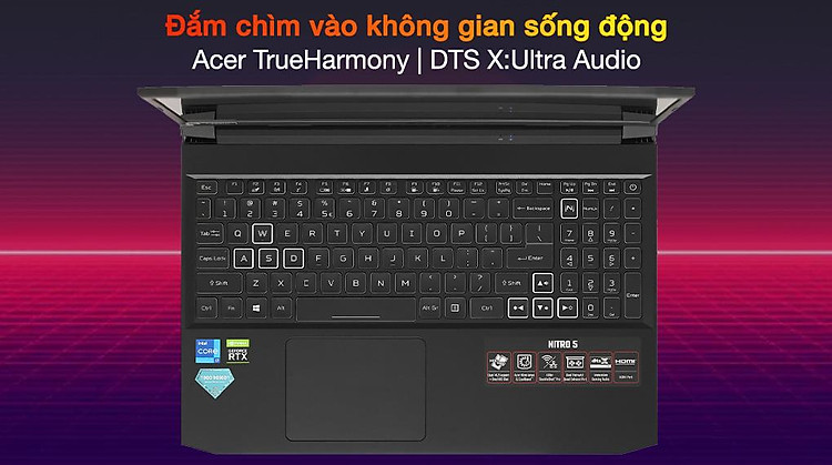 Acer Nitro 5 Gaming AN515 57 720A i7 11800H (NH.QEQSV.004) - Âm thanh