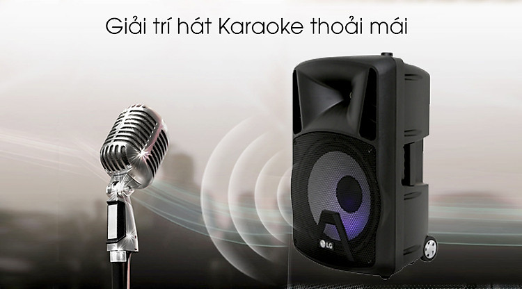 Loa kéo karaoke LG RK4 80W - Hát Karaoke