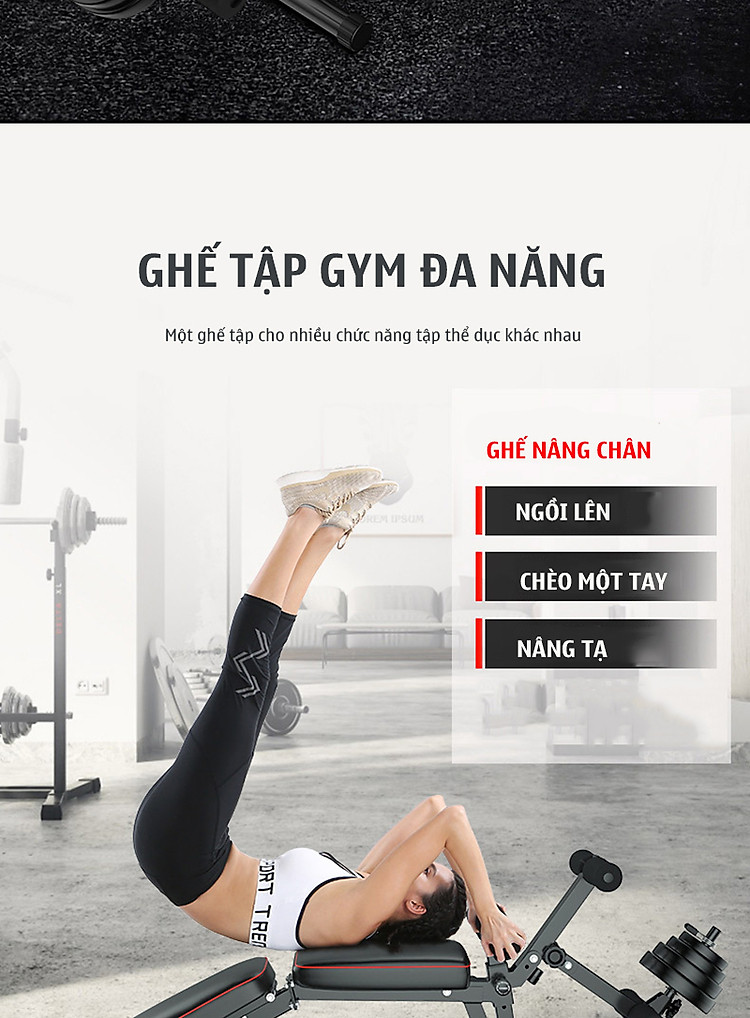 Ghế tập gym đa năng điều chỉnh 4 độ dốc Gymlink MK4018