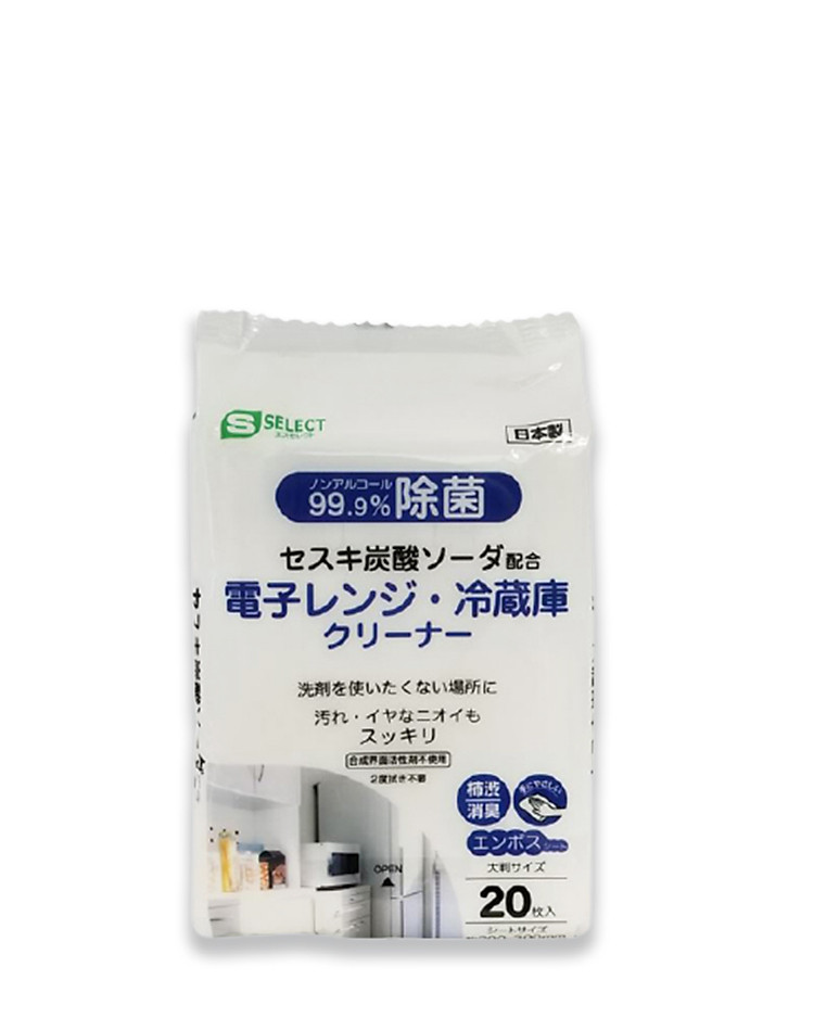 Khăn ướt vệ sinh lò vi sóng & tủ lạnh S Select Nhật Bản