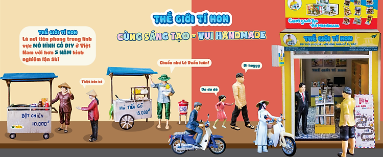 Mô Hình Nhà Gỗ Nhật Bản - Tiệm Bánh Dango - Mã QA02