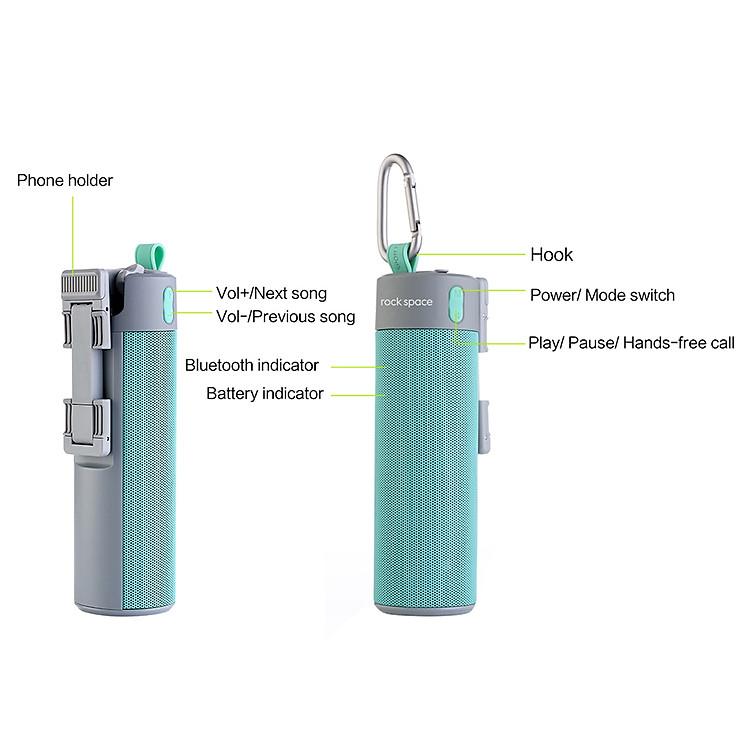 Loa Bluetooth kiêm gậy chụp ảnh Selfie đa năng 4 in 1 hiệu Rock Space RAU0583