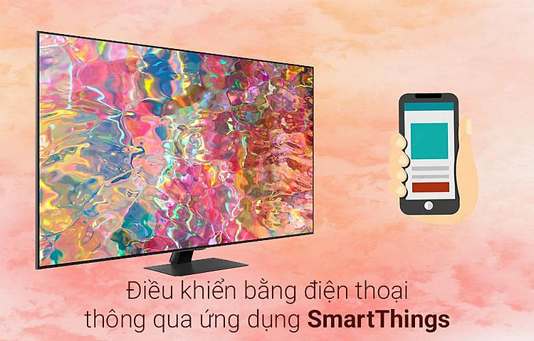 Smart Tivi Samsung 4K QLED 75 inch 75Q80BA | Điều khiển qua ứng dụng SmartThings