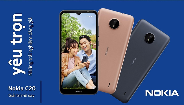 Điện thoại Nokia C20 2GB/32GB Vàng