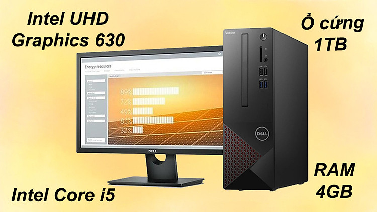 PC Dell Vostro 3681 SFF 42VT360002 | Hiệu năng ổn định