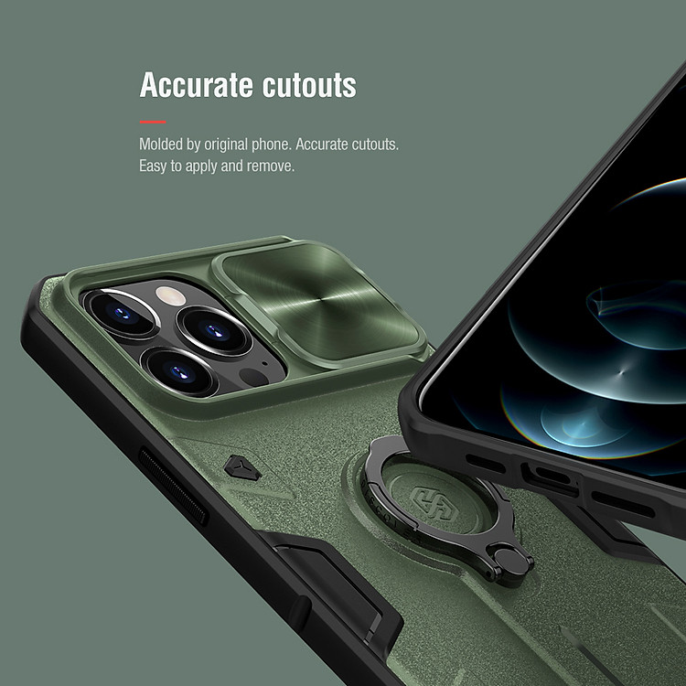 Ốp Lưng Nillkin CamShield Armor Cho iPhone 13 / 13 Pro / iPhone 13 Pro Max - Hàng Nhập Khẩu