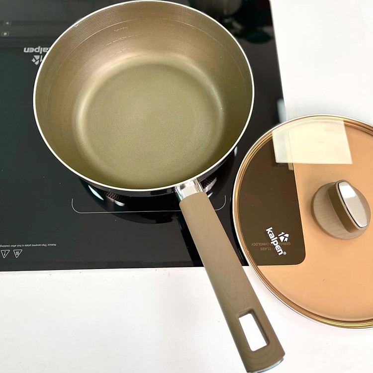 Chảo chống dính liền khối 7 lớp Kalpen Titanium Shield