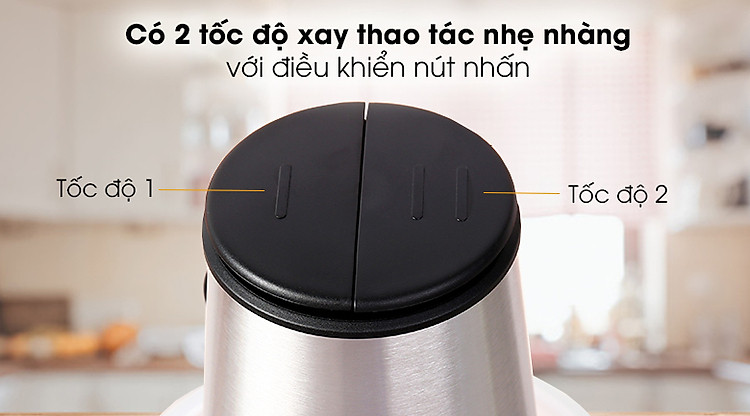 Máy xay thịt Midea MJ-BC300GS - Có 2 tốc độ xay thao tác nhẹ nhàng với nút nhấn