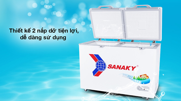 2 nắp dỡ - Tủ đông Sanaky Inverter 270 lít TD.VH3699A2KD